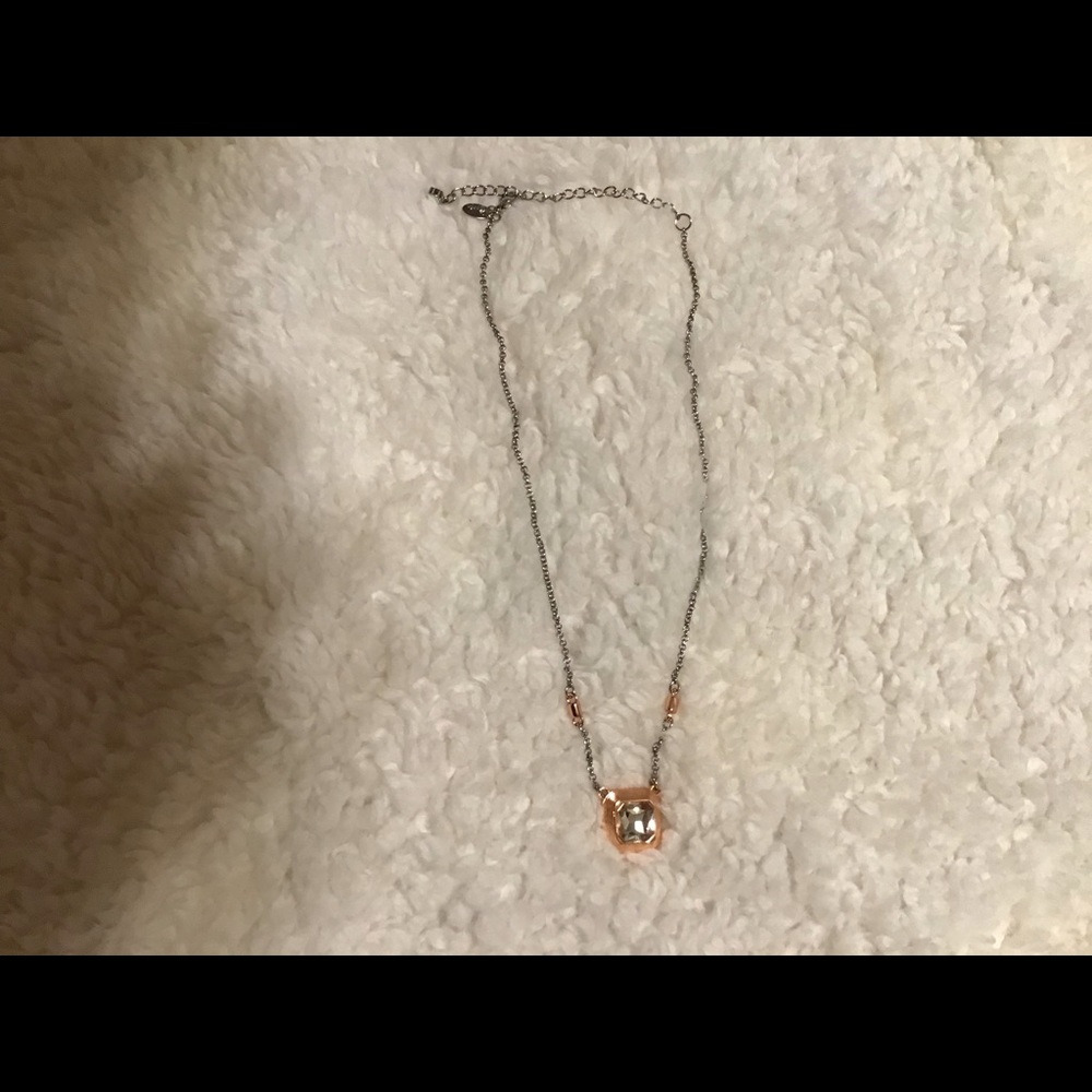 Lia Sophia. 17 in necklace. Adjustable length.